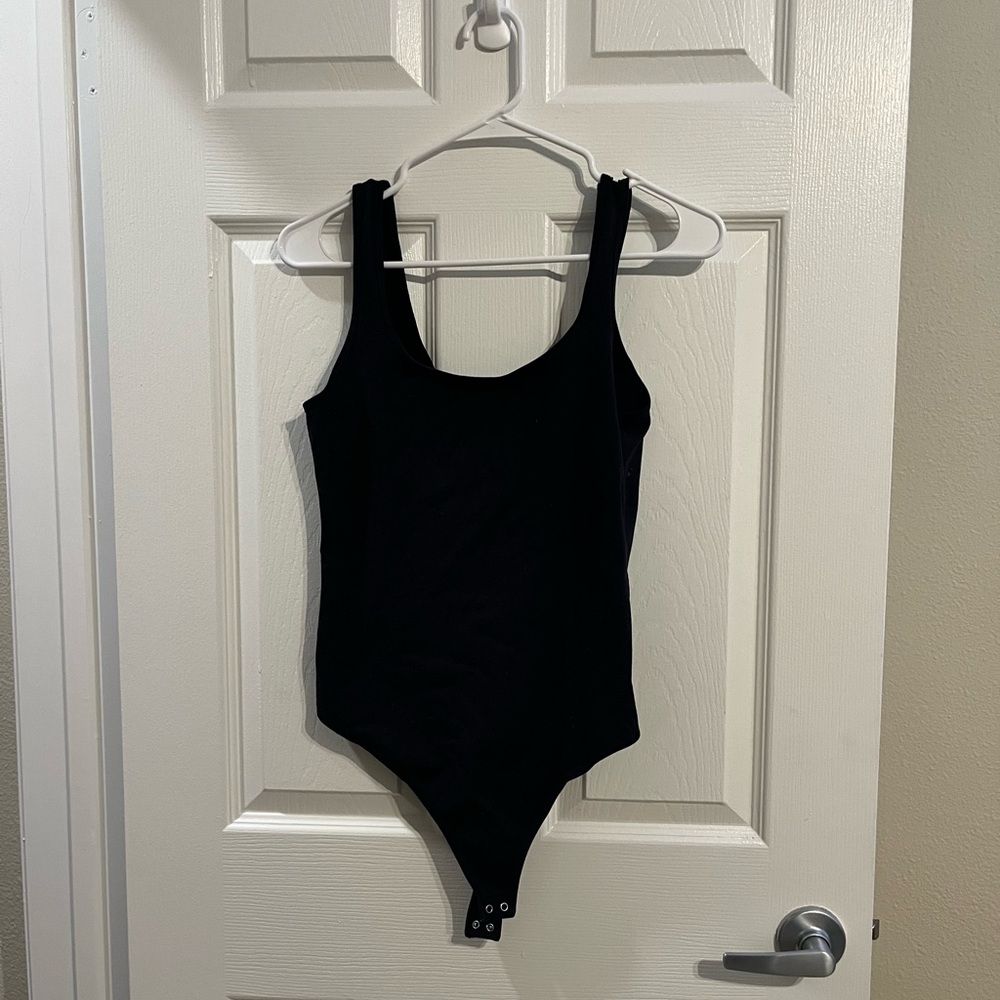 Abercrombie & Fitch Black Tank Bodysuit